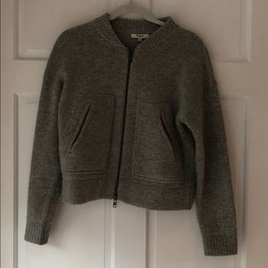 Madewell Wool Zipper Sweater